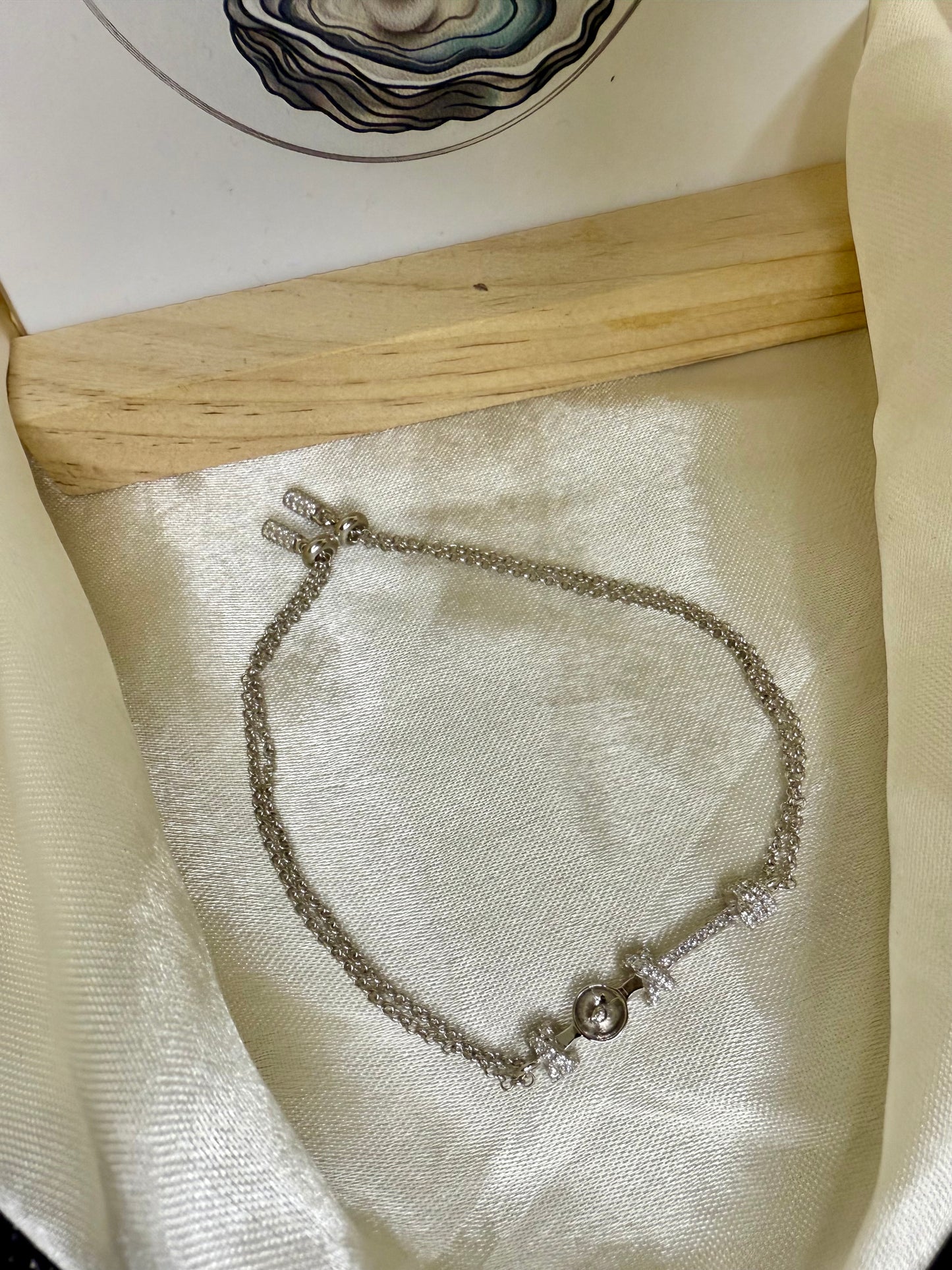 Chunky Double Chain Bracelet - Includes single Oyster opening