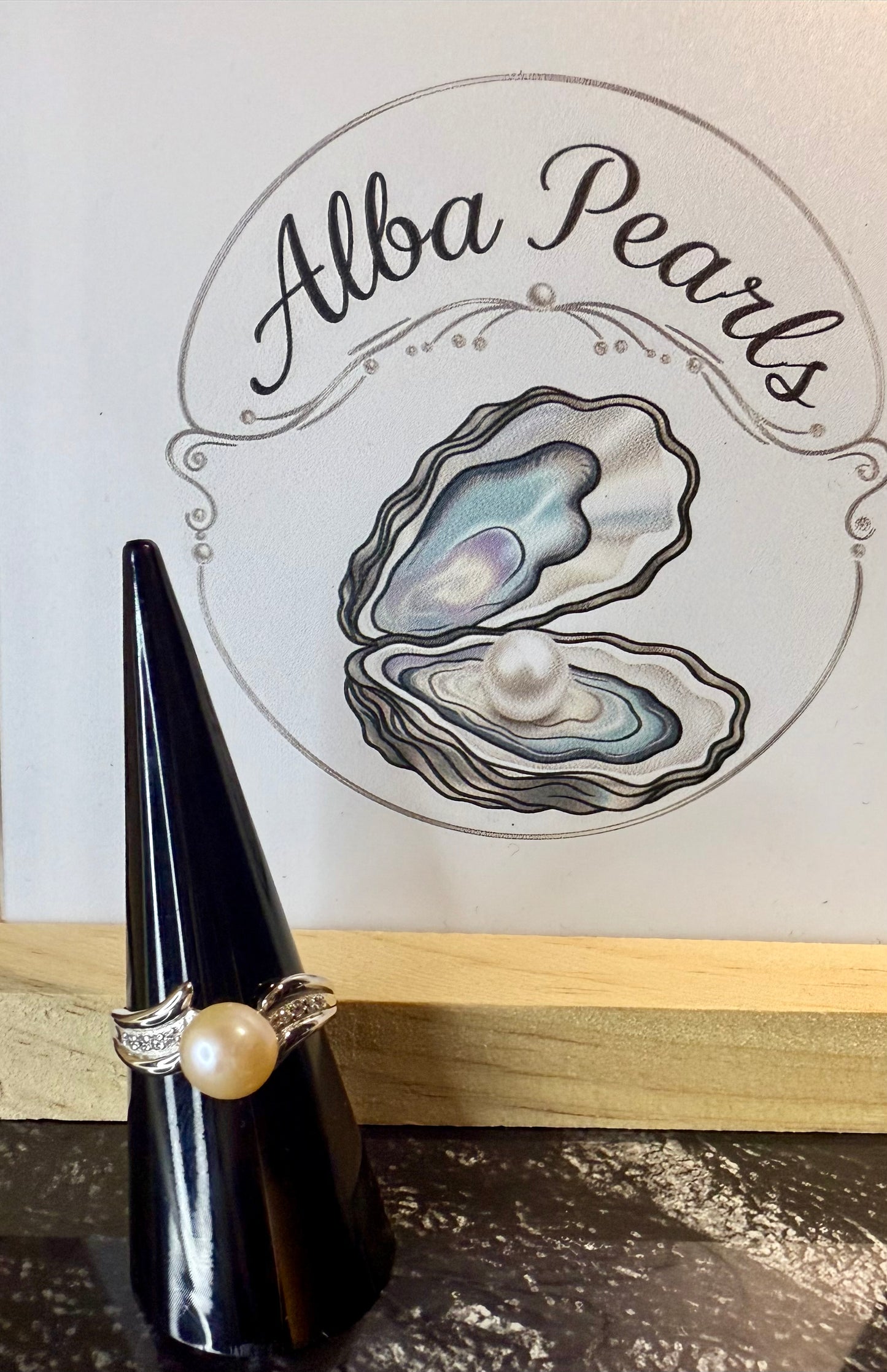 Natural Freshwater Pearl Ring- Includes single Oyster Opening