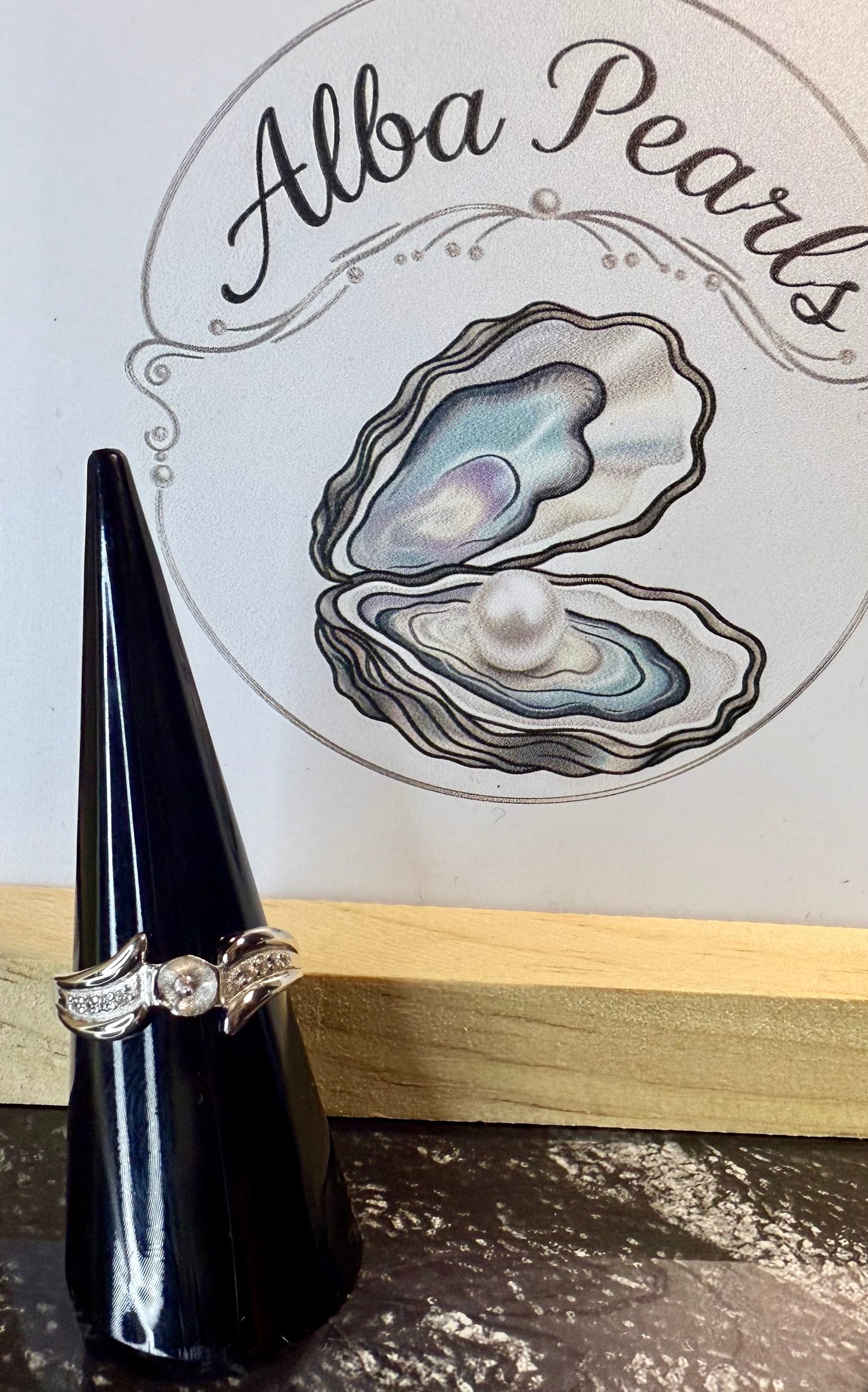 Natural Freshwater Pearl Ring- Includes single Oyster Opening