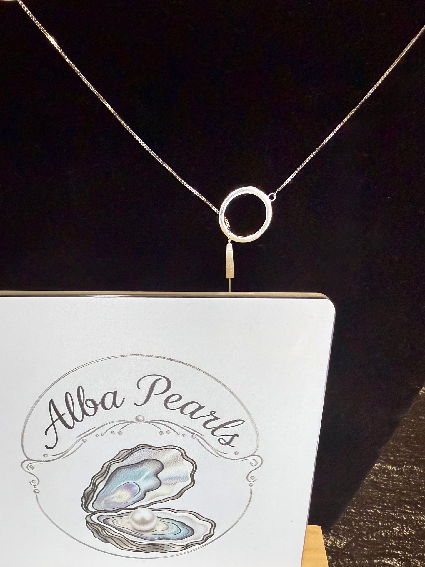 Natural Freshwater Pearl Simple Round Necklace- Includes single Oyster opening