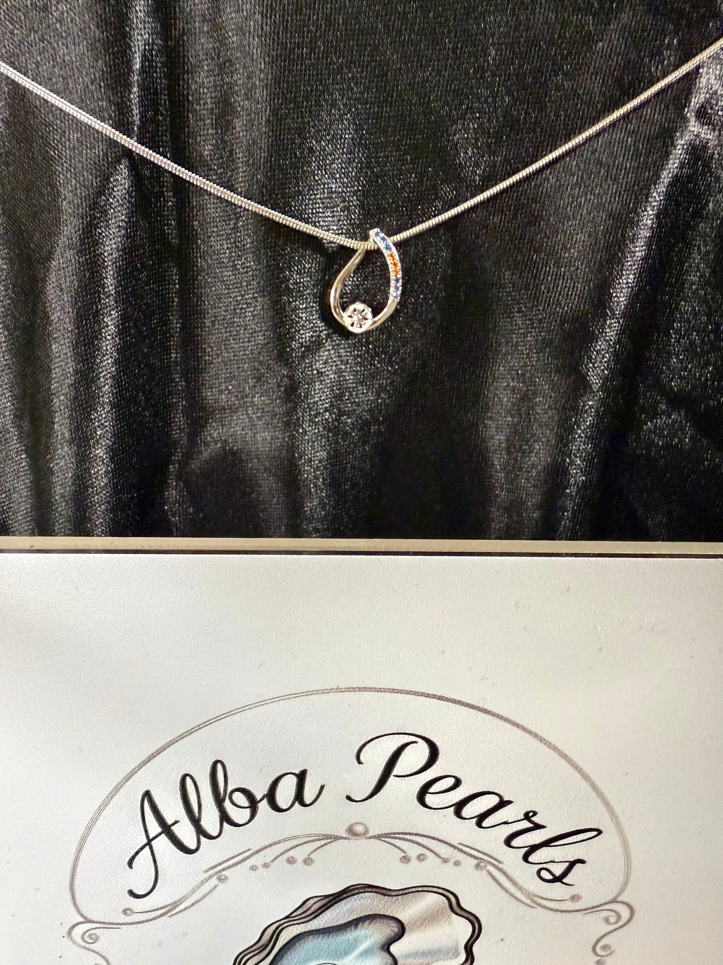 Natural Freshwater Pearl Pendant Necklace- Includes single Oyster opening