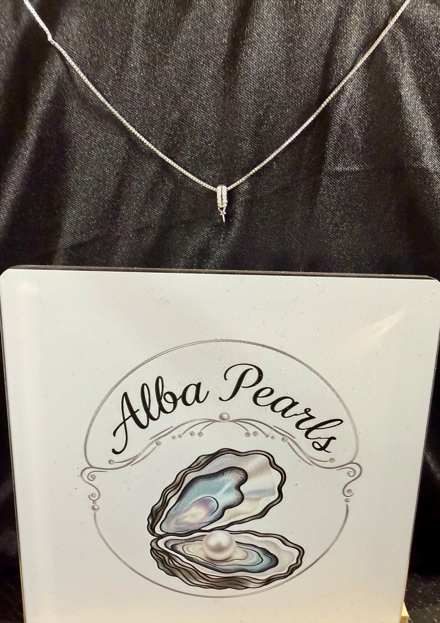 Natural Freshwater Pearl Pendant Necklace- Includes single Oyster Opening