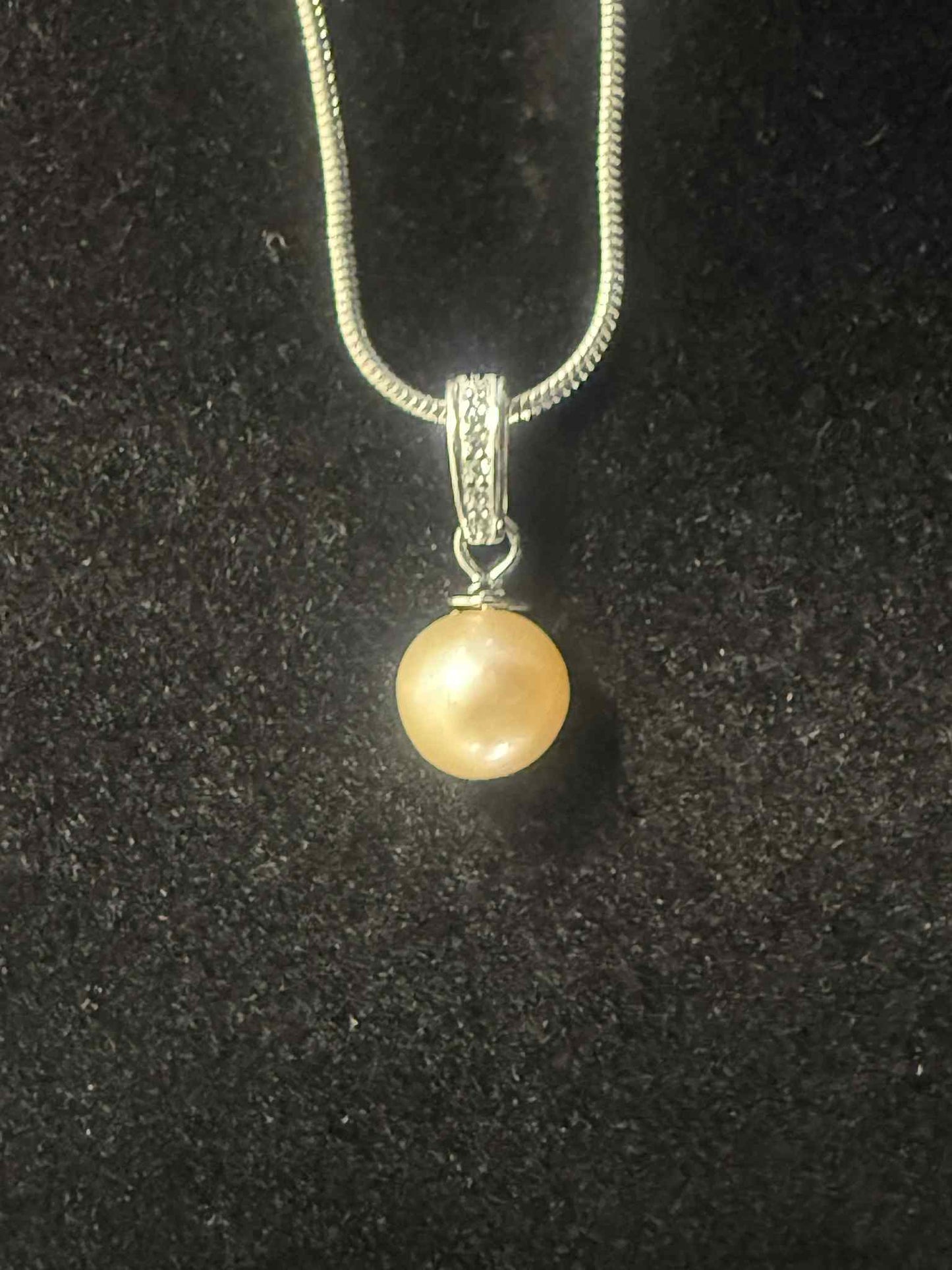 Natural Freshwater Pearl Pendant Necklace- Includes single Oyster opening