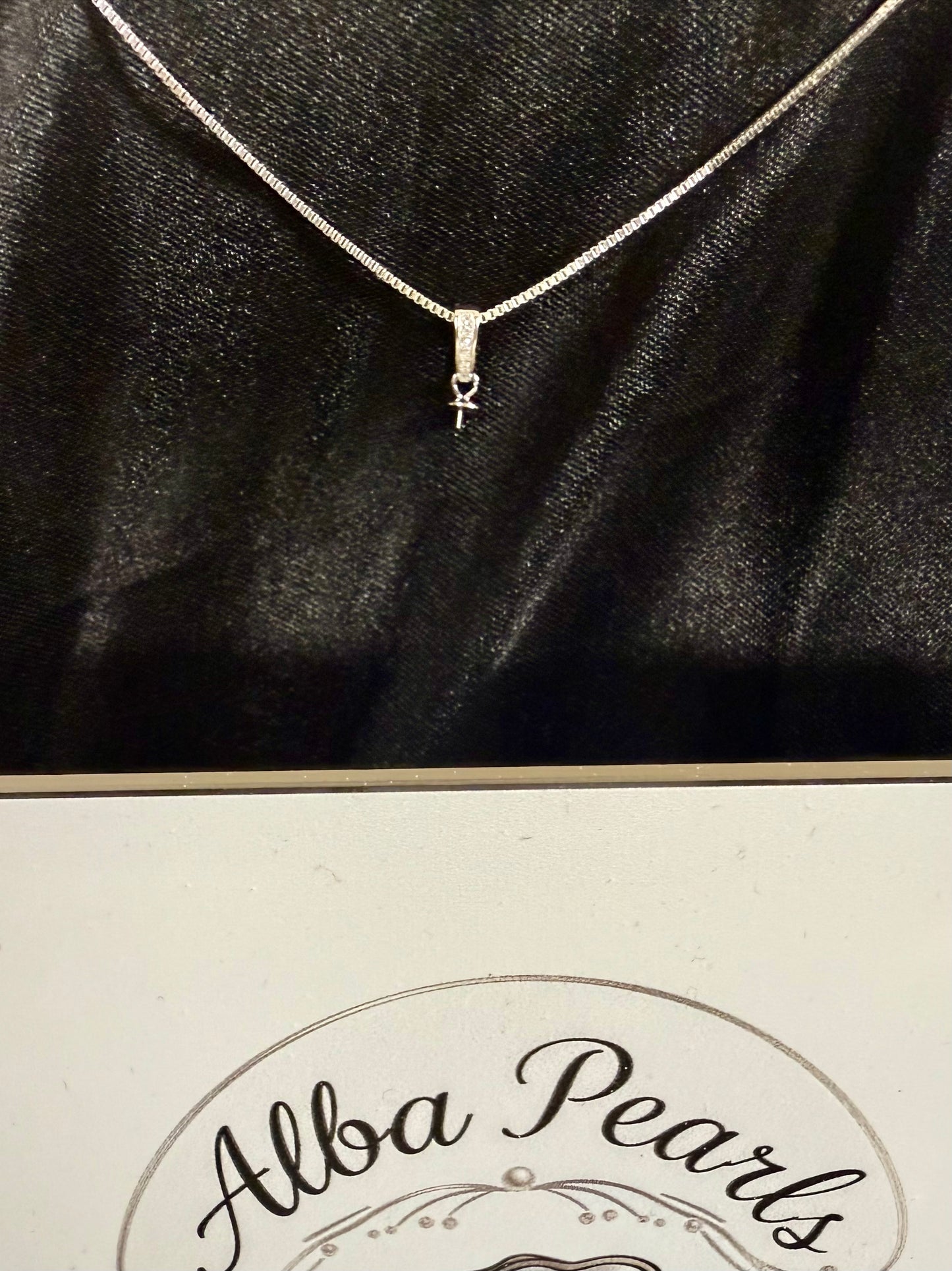 Natural Freshwater Pearl Pendant Necklace- Includes single Oyster opening