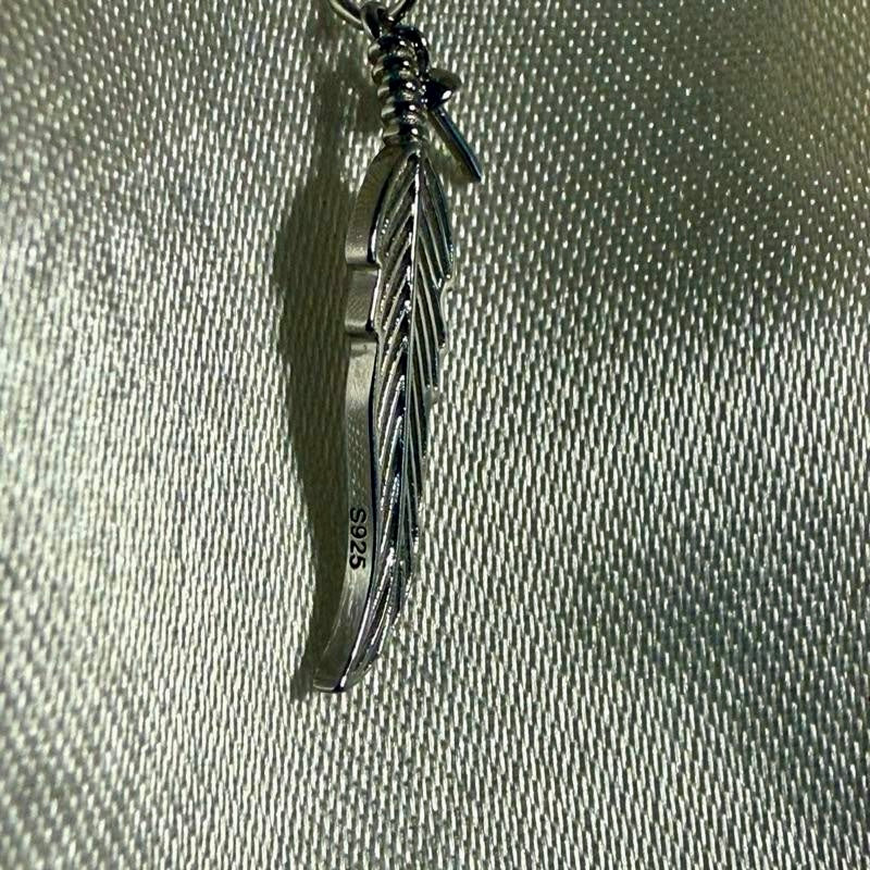 Freshwater Pearl Feather Pendant - includes single Oyster opening