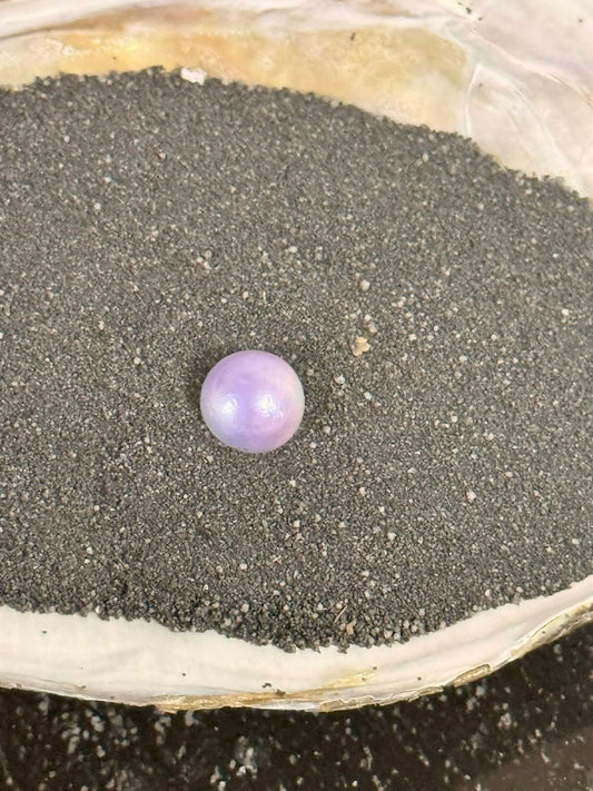 Purple & Silver Wonky Edison Pearl