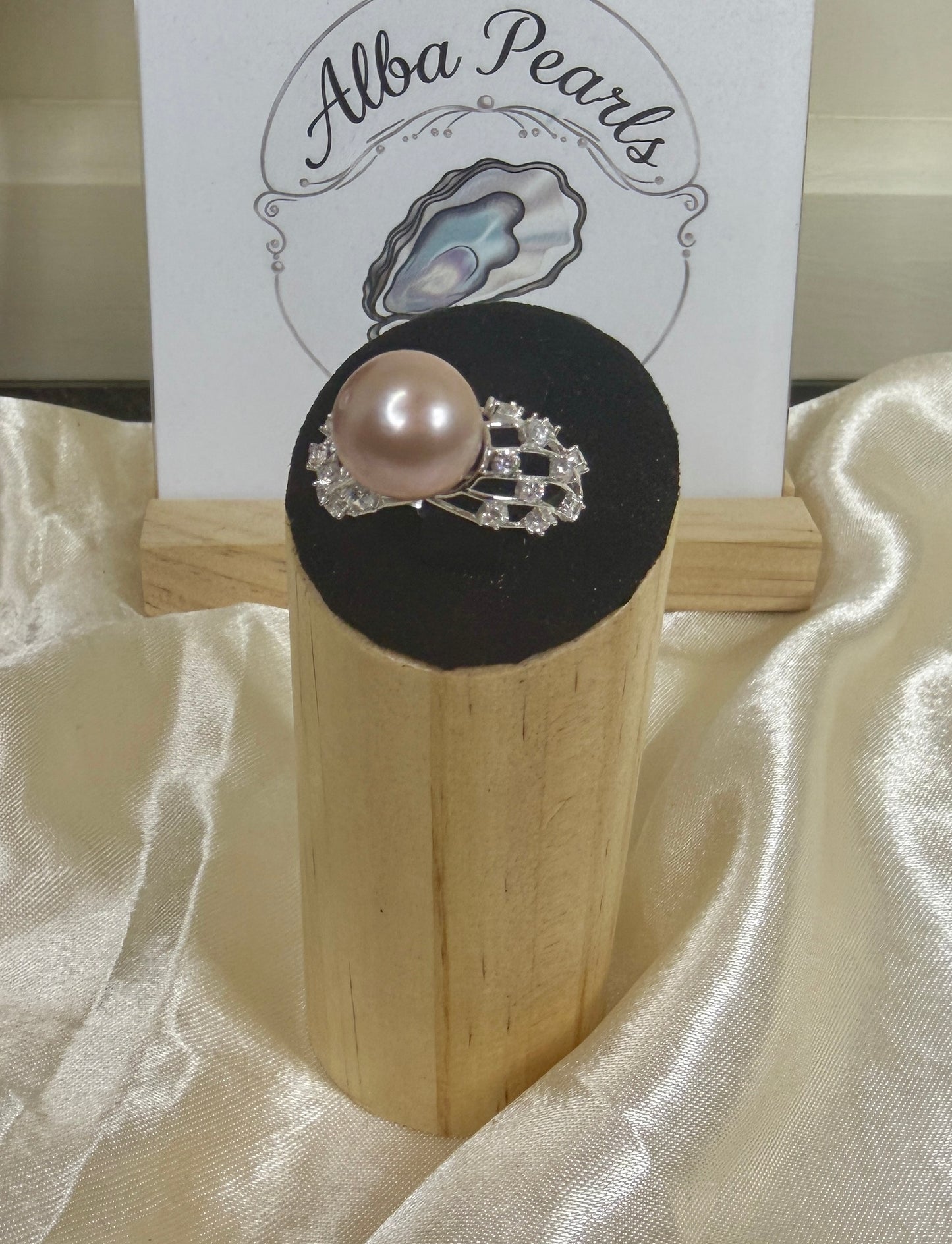 Edison CZ Ring - inlcudes Edison Oyster opening