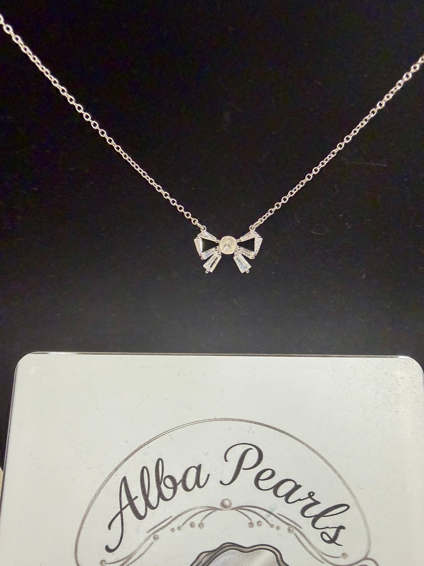 Bow Pendant Necklace - includes single Oyster opening
