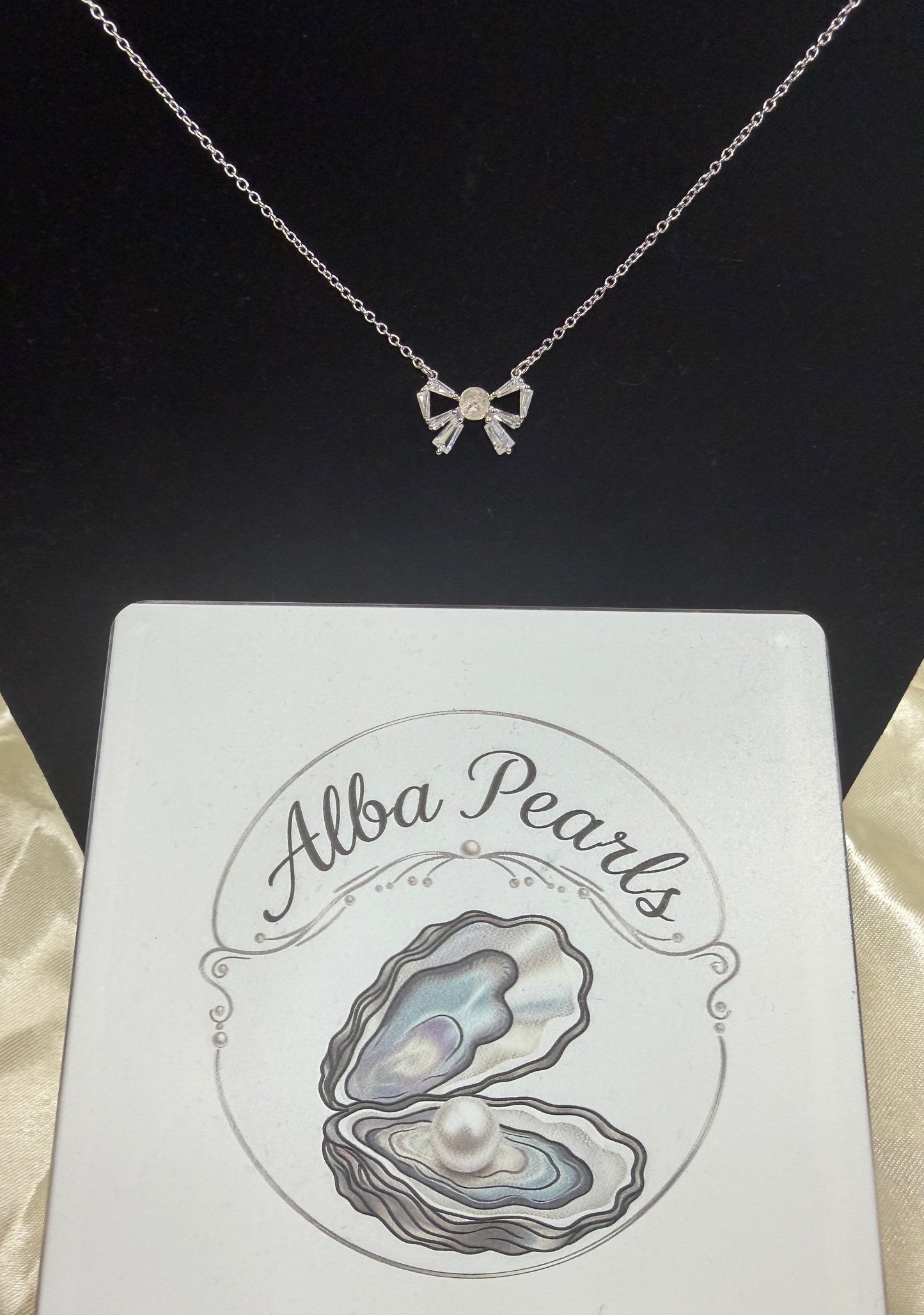 Bow Pendant Necklace - includes single Oyster opening