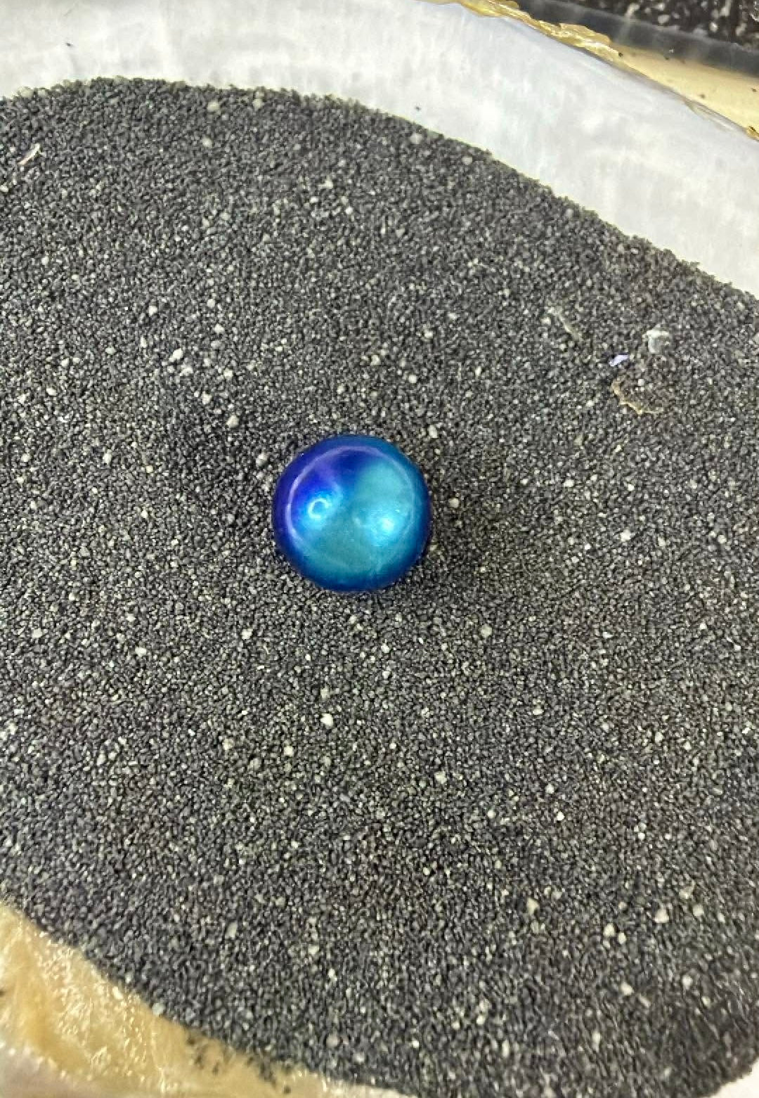 Blue Wonky Edison Pearl