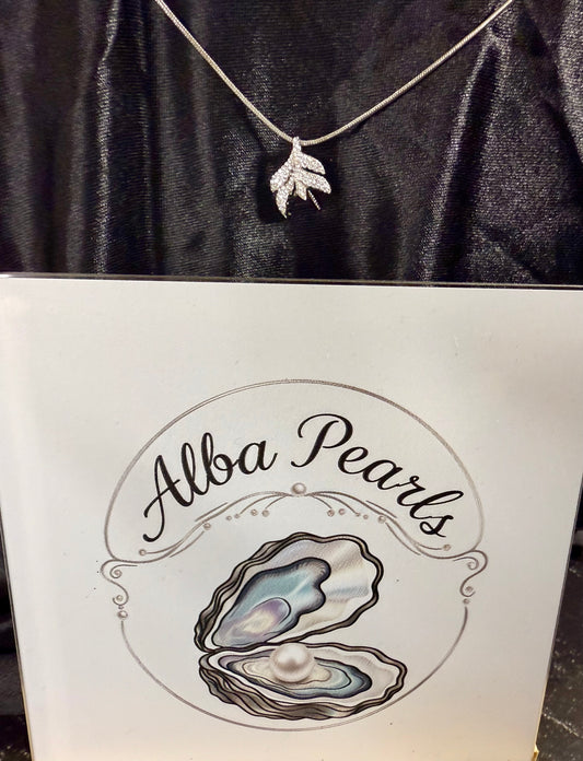 Natural Freshwater Pearl Pendant Necklace- Includes single Oyster opening