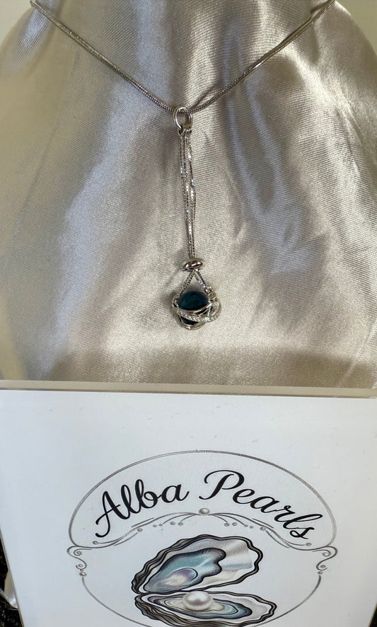 Edison Pearl Basket Pendant - Upgrade to include oyster opening available