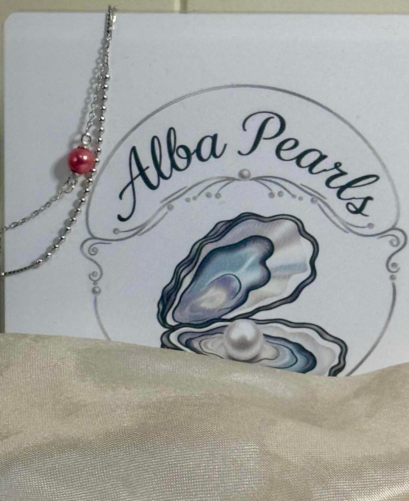 Double-Chain Bracelet — Pink Pearl