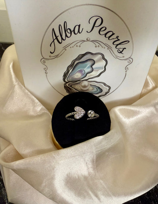 Heart Ring - includes single oyster opening